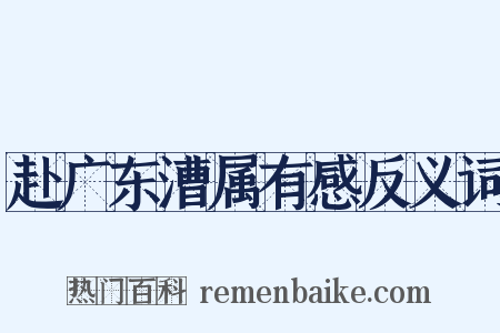 赴广东漕属有感反义词是什么意思的图片